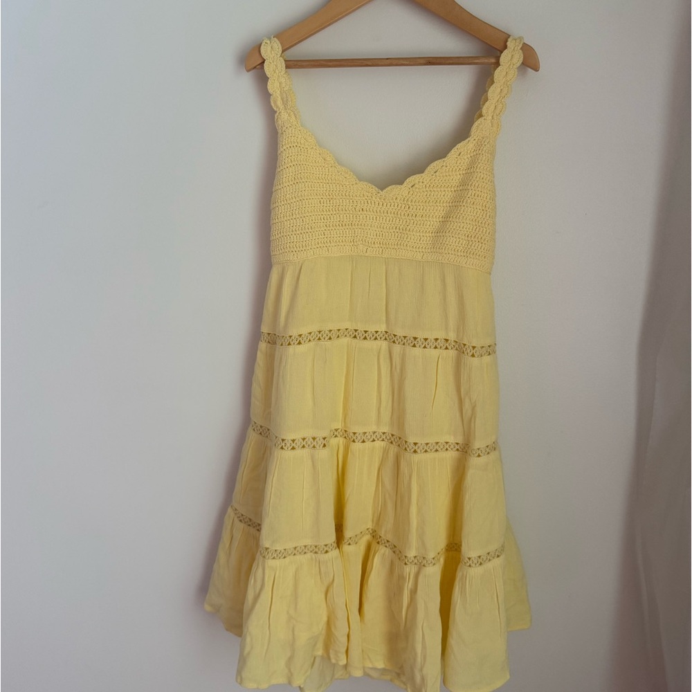 NWOT Solai the Label butter yellow dress